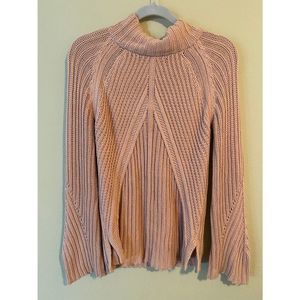 Andrea Jovine Pink Ribbed Cardigan